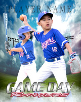 2024 Game-Day-Main Rangers Poster 16x20 Framed $80