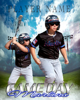 2024 Game-Day-Main Minors Marlins 16x20 Framed Poster $80