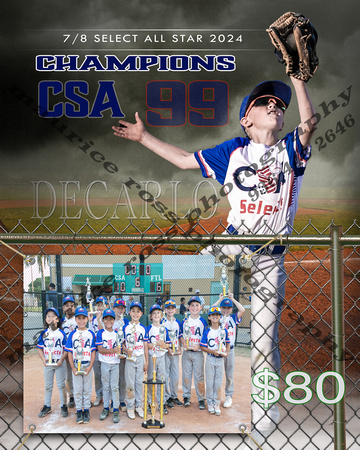 2024 CSA 16x20 Framed Poster