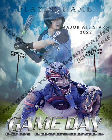 Game Day Main Template 16x20 Only $80