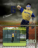 2024 7/8 Select Tournament Sample $80 16x20 Framed Poster B